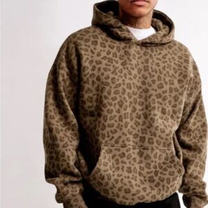 Abercrombie cheetah essential hoodie